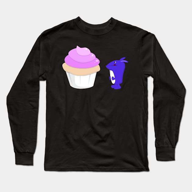 Cupcake of Awesome Long Sleeve T-Shirt by JasonStone